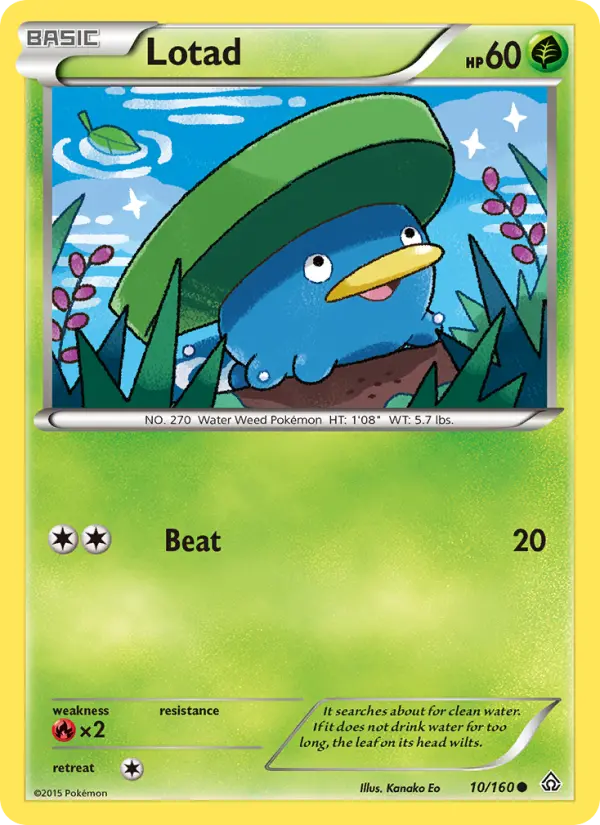 Lotad — Primal Clash card #10
