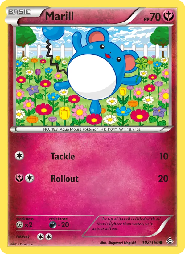 Marill — Primal Clash card #102