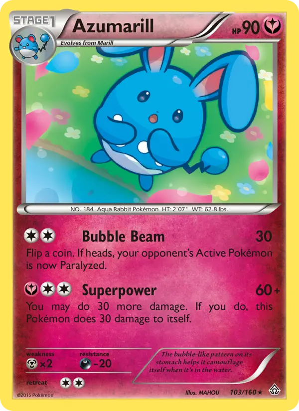 Azumarill — Primal Clash card #103