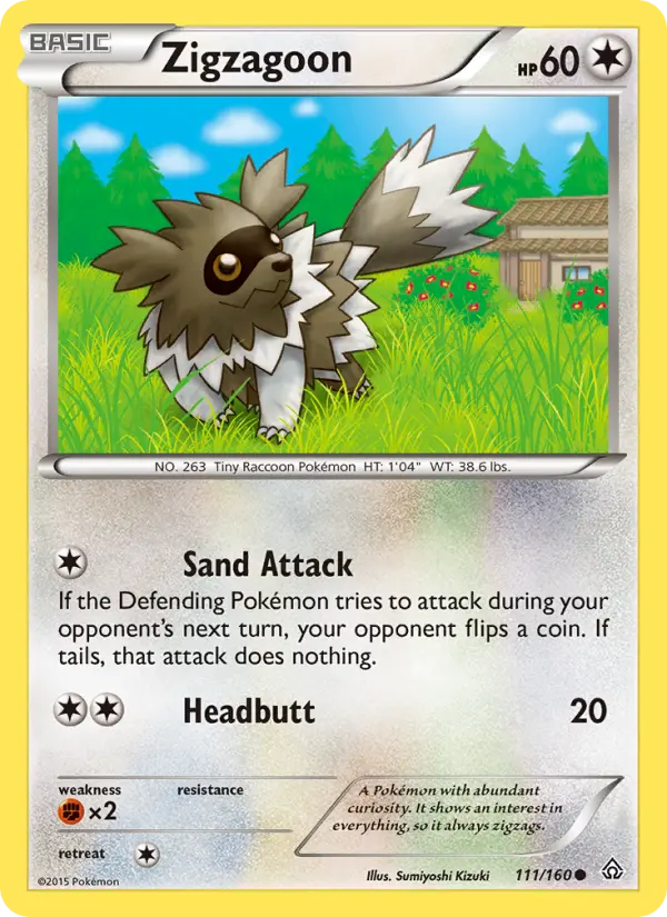 Zigzagoon — Primal Clash card #111