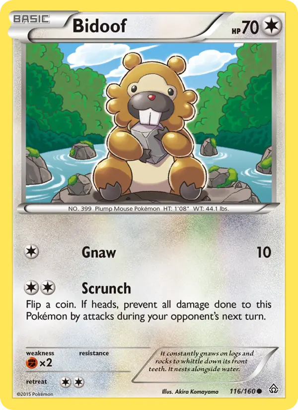 Bidoof — Primal Clash card #116