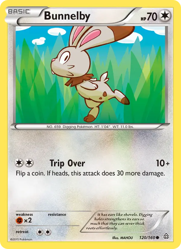 Bunnelby — Primal Clash card #120