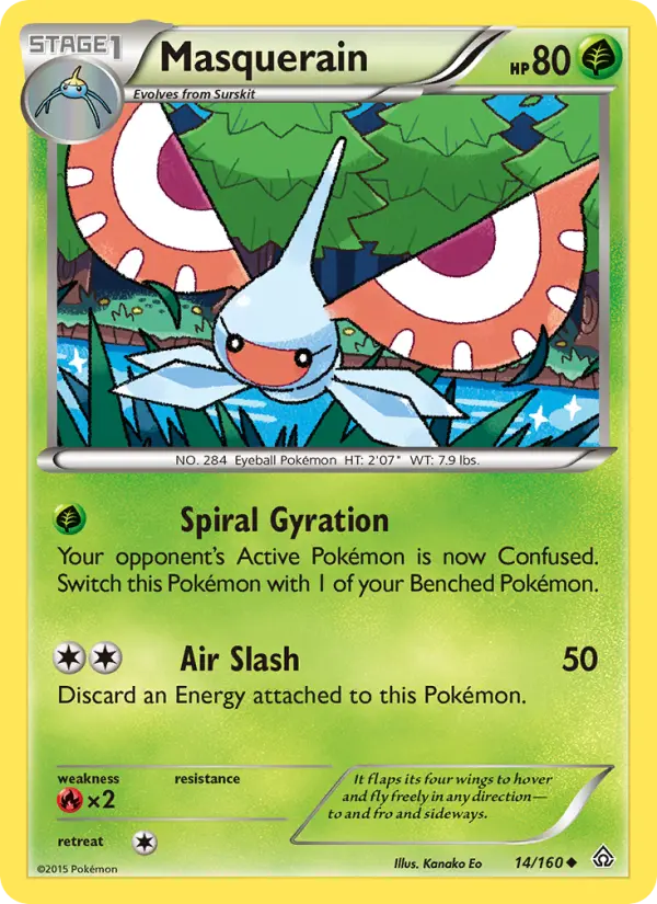 Masquerain — Primal Clash card #14