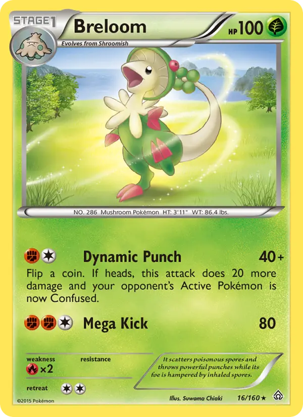 Breloom — Primal Clash card #16