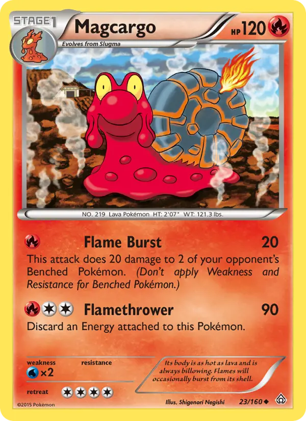 Magcargo — Primal Clash card #23