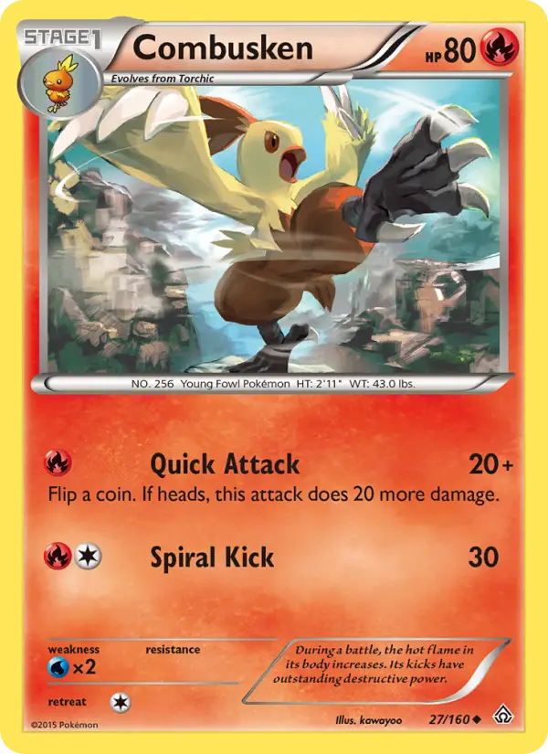 Combusken — Primal Clash card #27