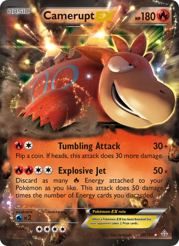 Camerupt EX — Primal Clash card #29