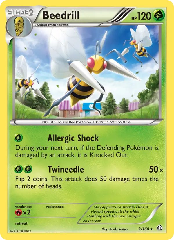Beedrill — Primal Clash card #3