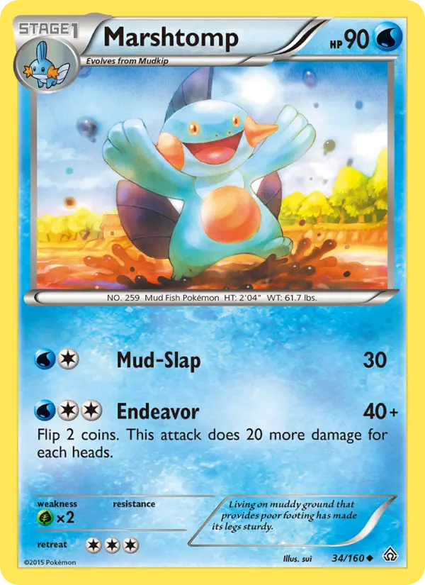 Marshtomp — Primal Clash card #34