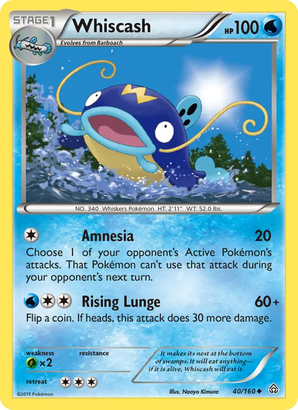 Whiscash — Primal Clash card #40