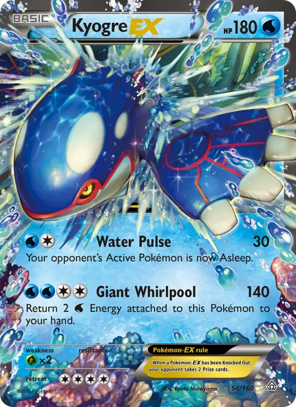 Kyogre EX — Primal Clash card #54