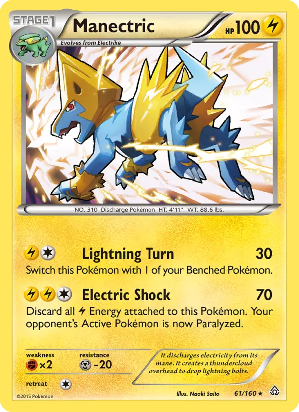Manectric — Primal Clash card #61
