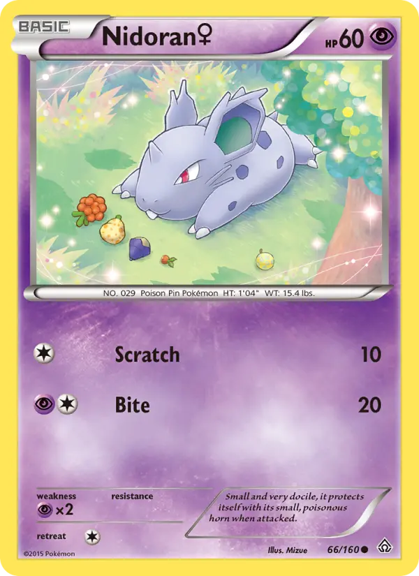 Nidoran♀ — Primal Clash card #66