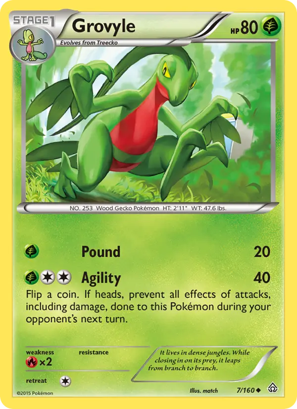 Grovyle — Primal Clash card #7