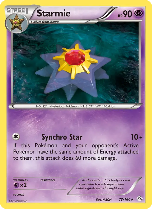 Starmie — Primal Clash card #73