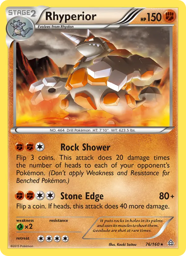 Rhyperior — Primal Clash card #76