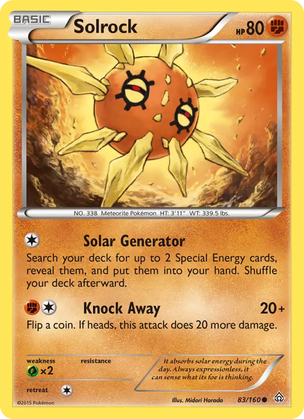 Solrock — Primal Clash card #83