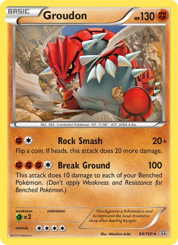 Groudon — Primal Clash card #84