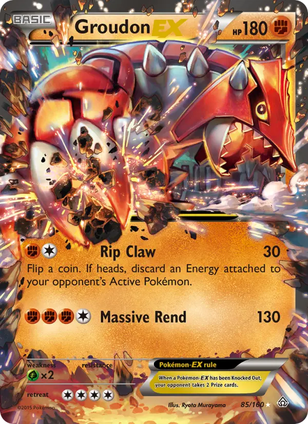 Groudon EX — Primal Clash card #85