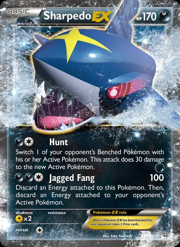 Sharpedo EX — Primal Clash card #91