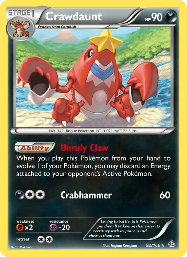 Crawdaunt — Primal Clash card #92