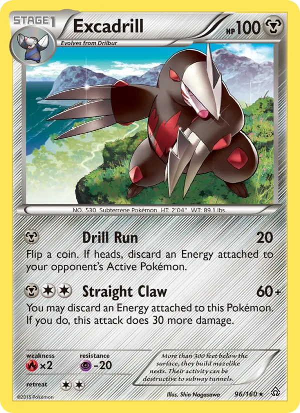Excadrill — Primal Clash card #96