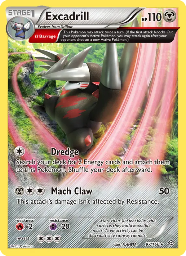 Excadrill — Primal Clash card #97