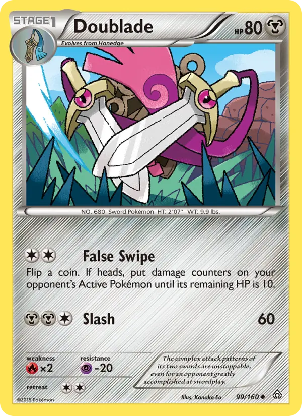 Doublade — Primal Clash card #99