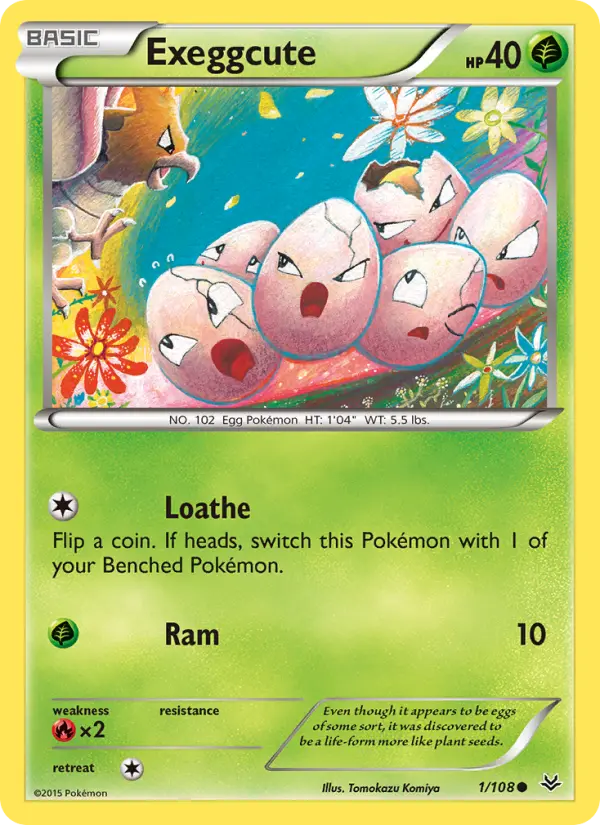 Exeggcute — Roaring Skies card #1