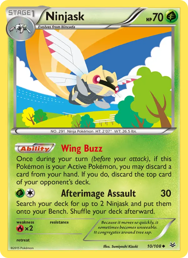Ninjask — Roaring Skies card #10