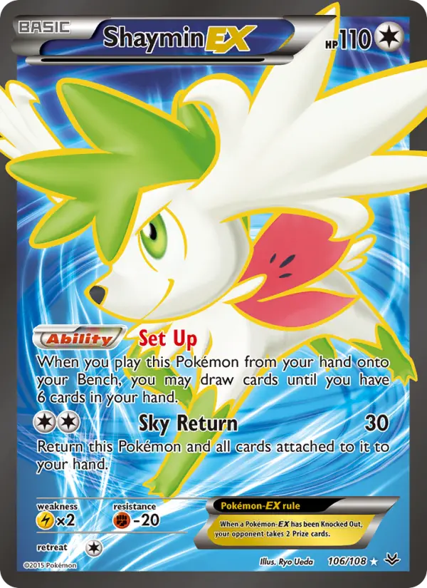 Shaymin EX — Roaring Skies card #106