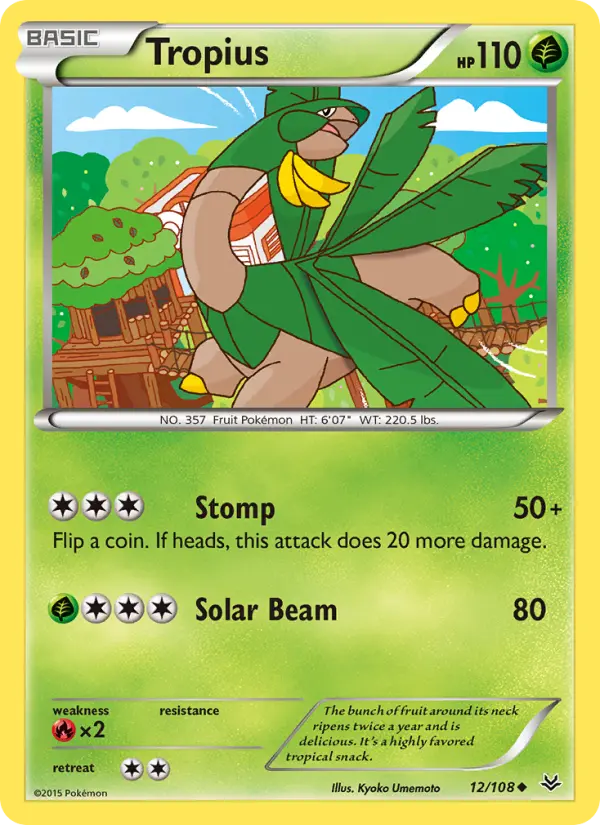 Tropius — Roaring Skies card #12