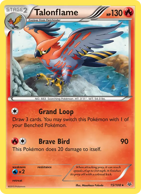 Talonflame — Roaring Skies card #15