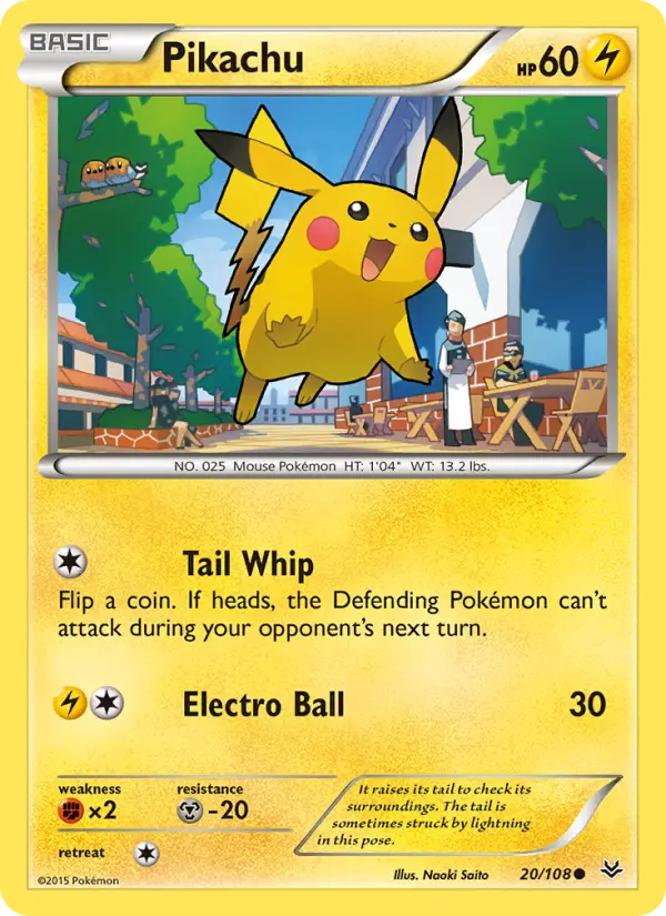 Pikachu — Roaring Skies card #20
