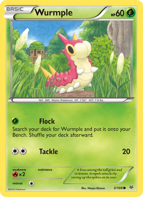 Wurmple — Roaring Skies card #3
