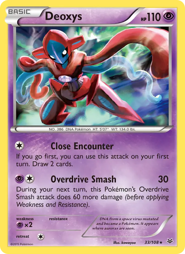 Deoxys — Roaring Skies card #33