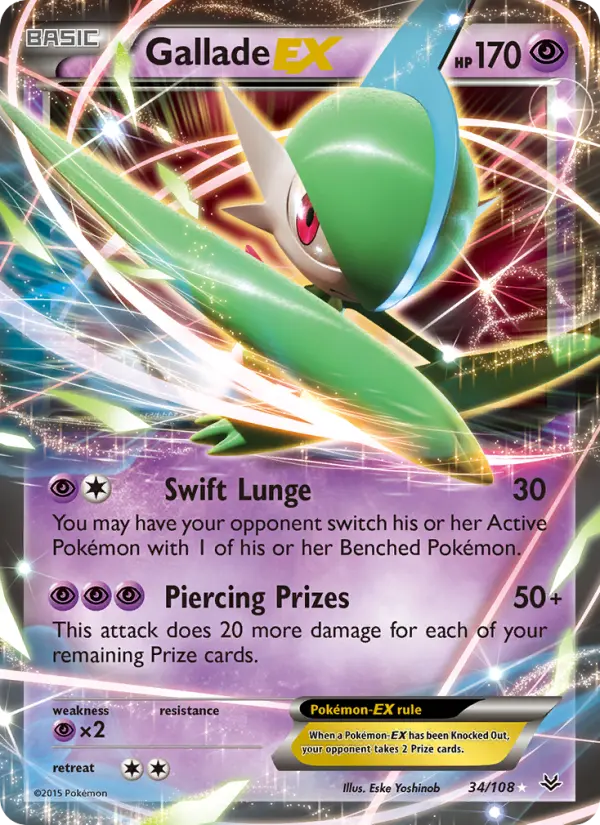 Gallade EX — Roaring Skies card #34
