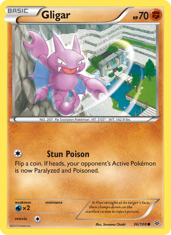 Gligar — Roaring Skies card #36