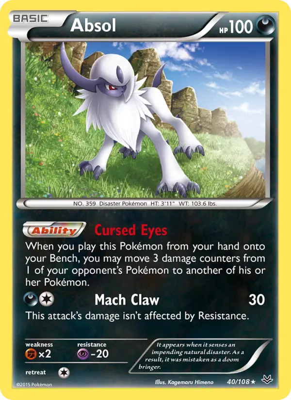 Absol — Roaring Skies card #40