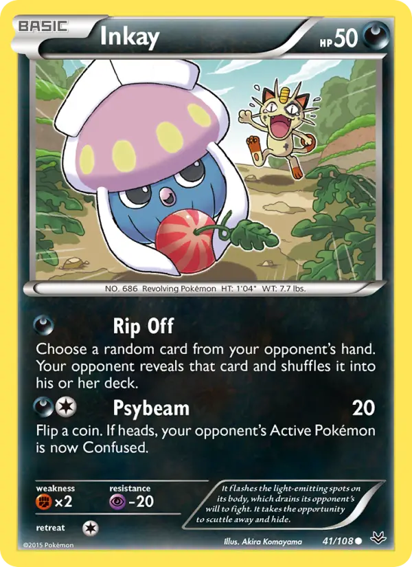 Inkay — Roaring Skies card #41