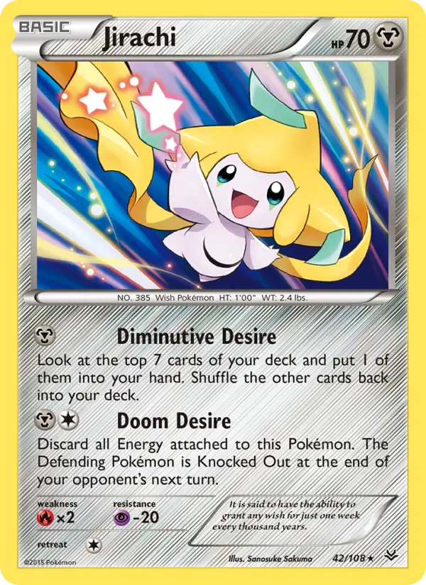 Jirachi — Roaring Skies card #42