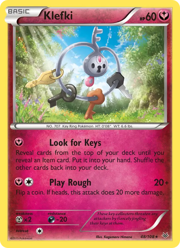 Klefki — Roaring Skies card #48