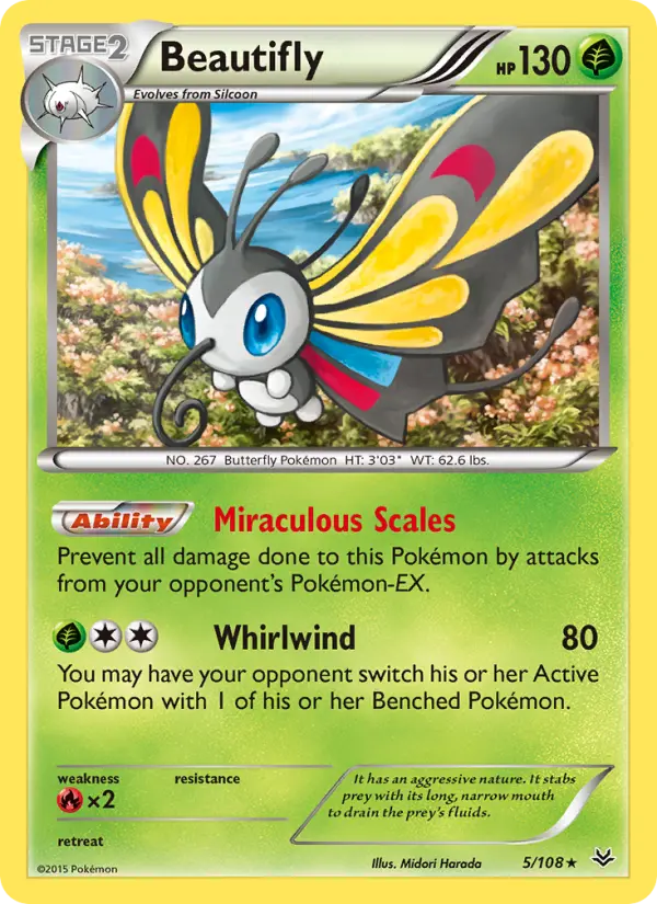 Beautifly — Roaring Skies card #5