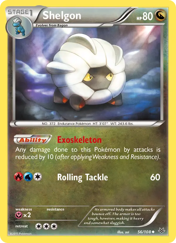 Shelgon — Roaring Skies card #56