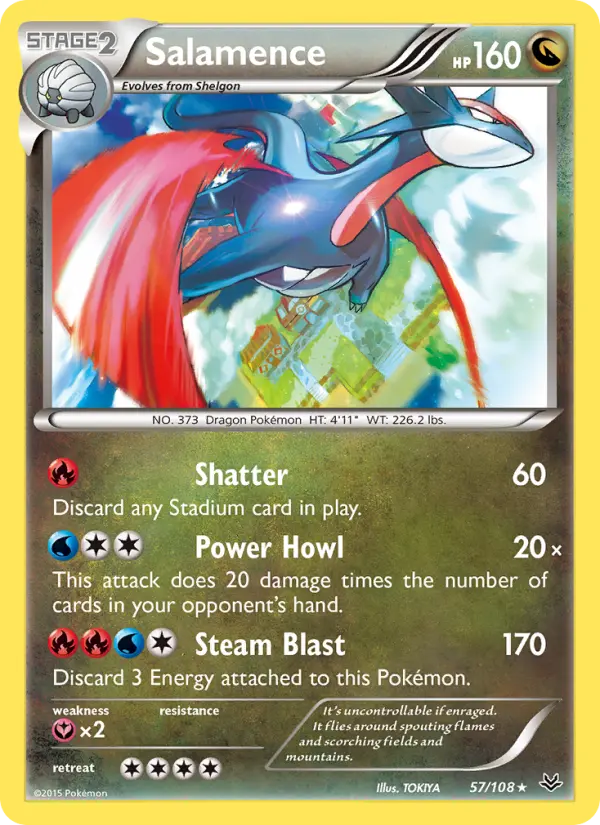 Salamence — Roaring Skies card #57