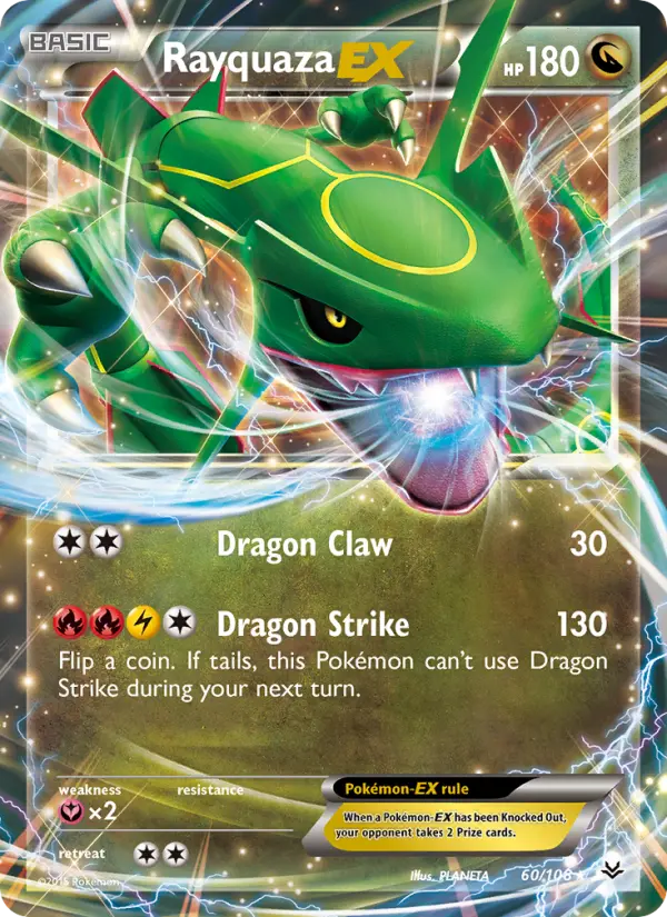 Rayquaza EX — Roaring Skies card #60