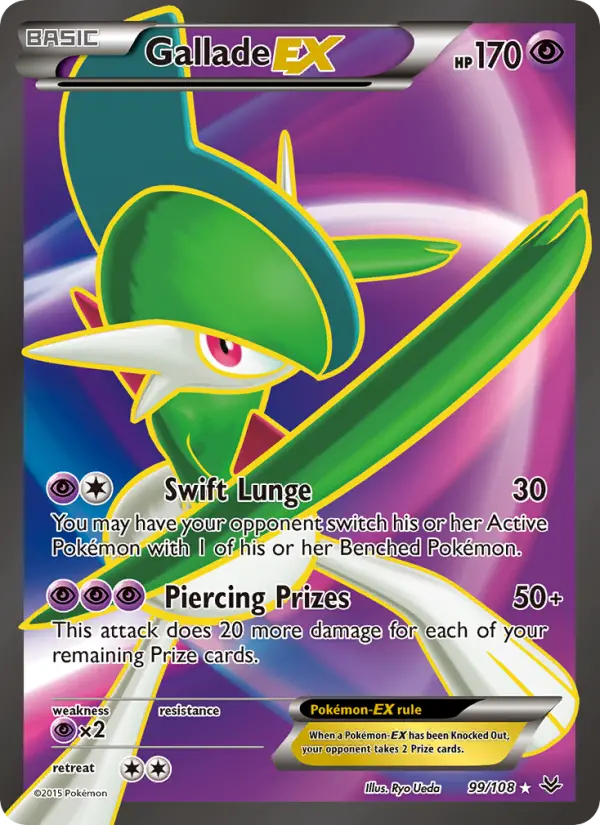 Gallade EX — Roaring Skies card #99