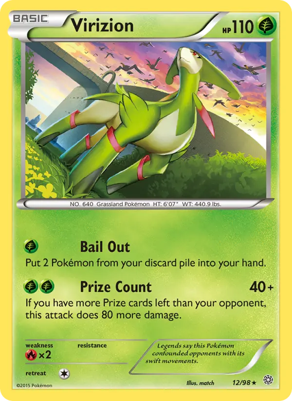 Virizion — Ancient Origins card #12