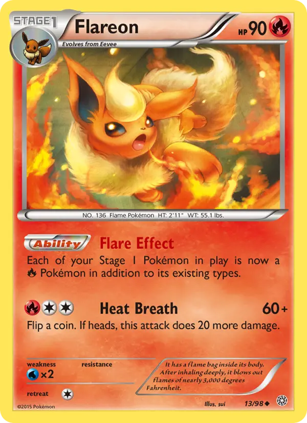 Flareon — Ancient Origins card #13