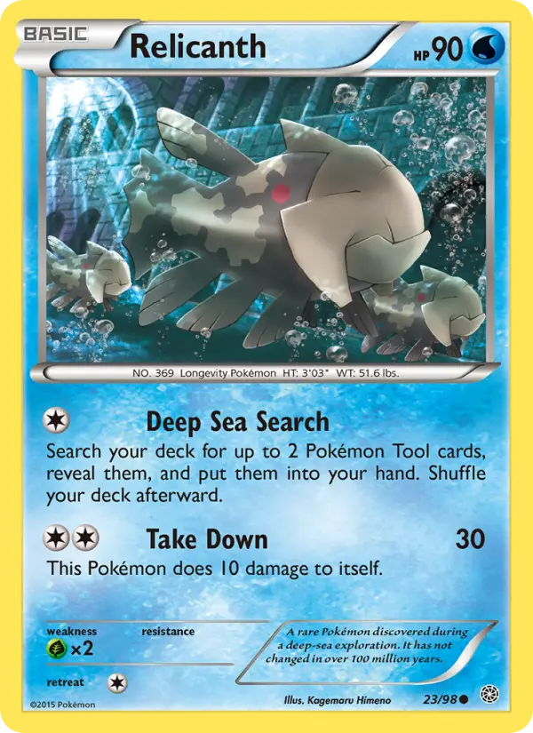 Relicanth — Ancient Origins card #23